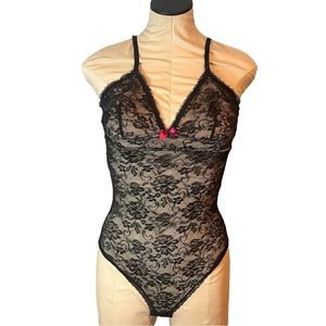 Y2K Fairy Grunge Betsey Johnson Lace BodySuit